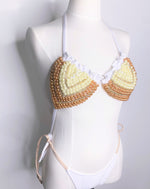 BRANCA Bikinitop mit Perlen - Weiß